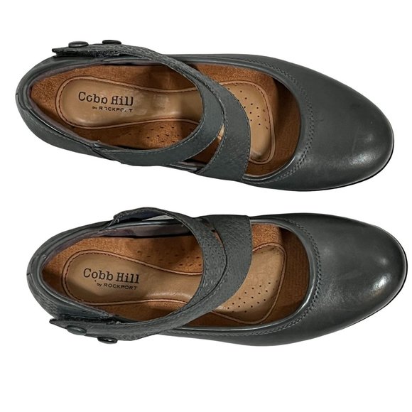Cobb Hill Rockport Womens Shoes Size 6.5 Leather Kailyn Maryjane Comfort Heels - Picture 2 of 12